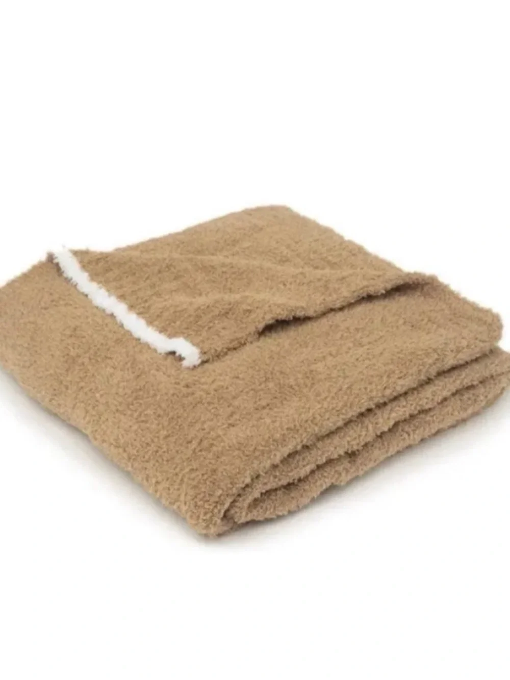 NEW! Barefoot Dreams Cozy Chic Rib Trim Throw